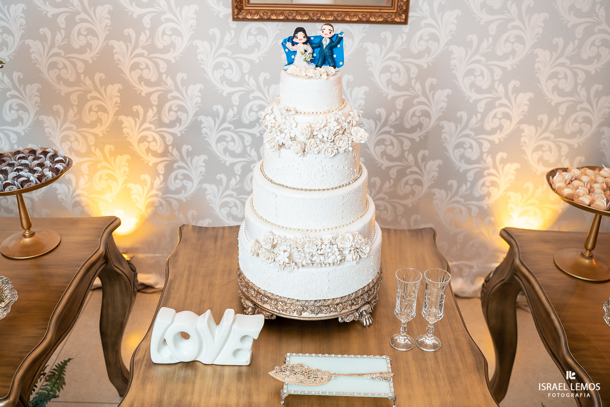 Bolo de casamento em Para de Minas