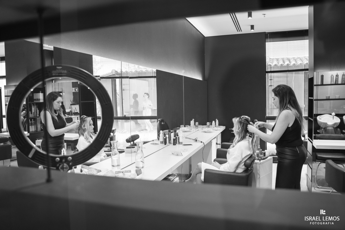 Fotografia de making of com casamento em Belo Horizonte no sala em belvedere bh fotos Israel Lemos 