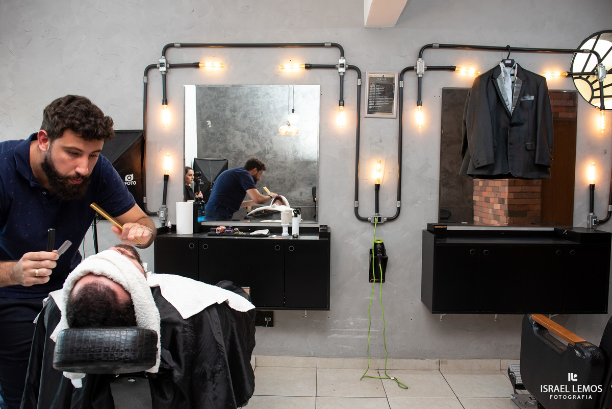 Fotografia de making of do noivo com casamento em Belo Horizonte no sala em belvedere no bh Shoping  bh fotos Israel Lemos 