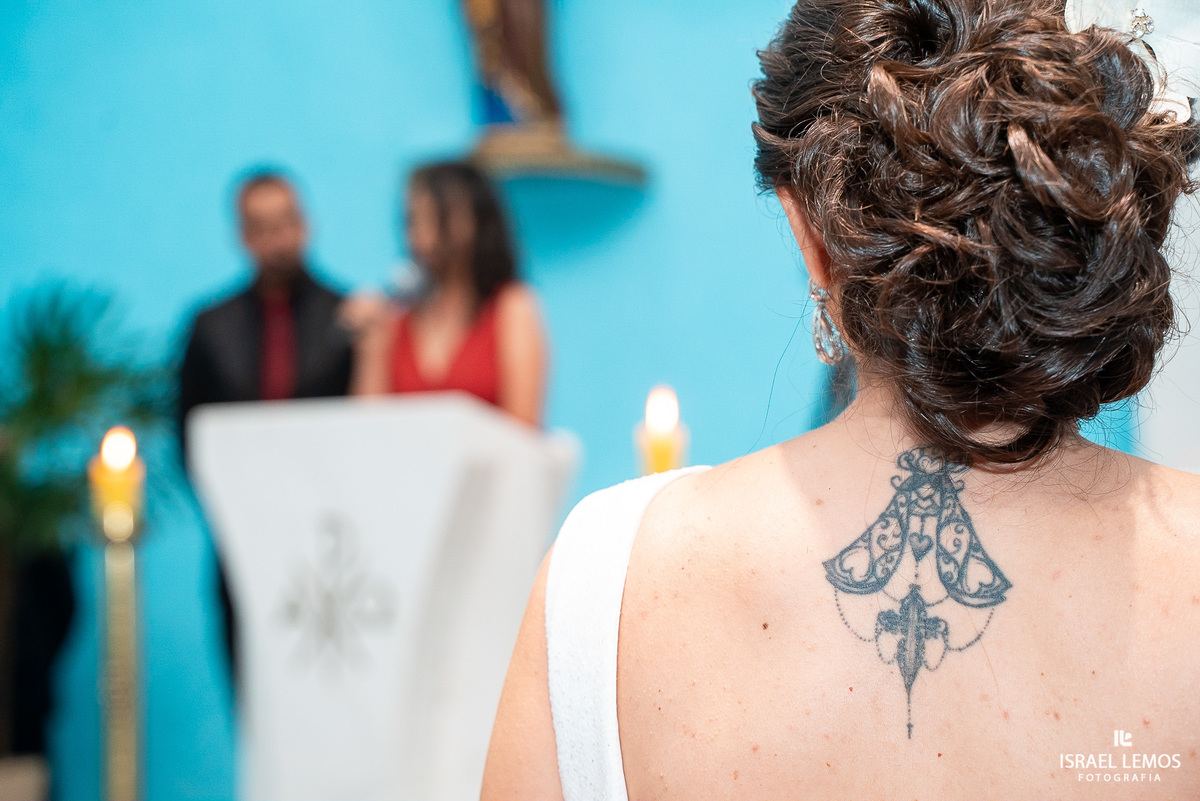 tatuagem de noiva em para de minas