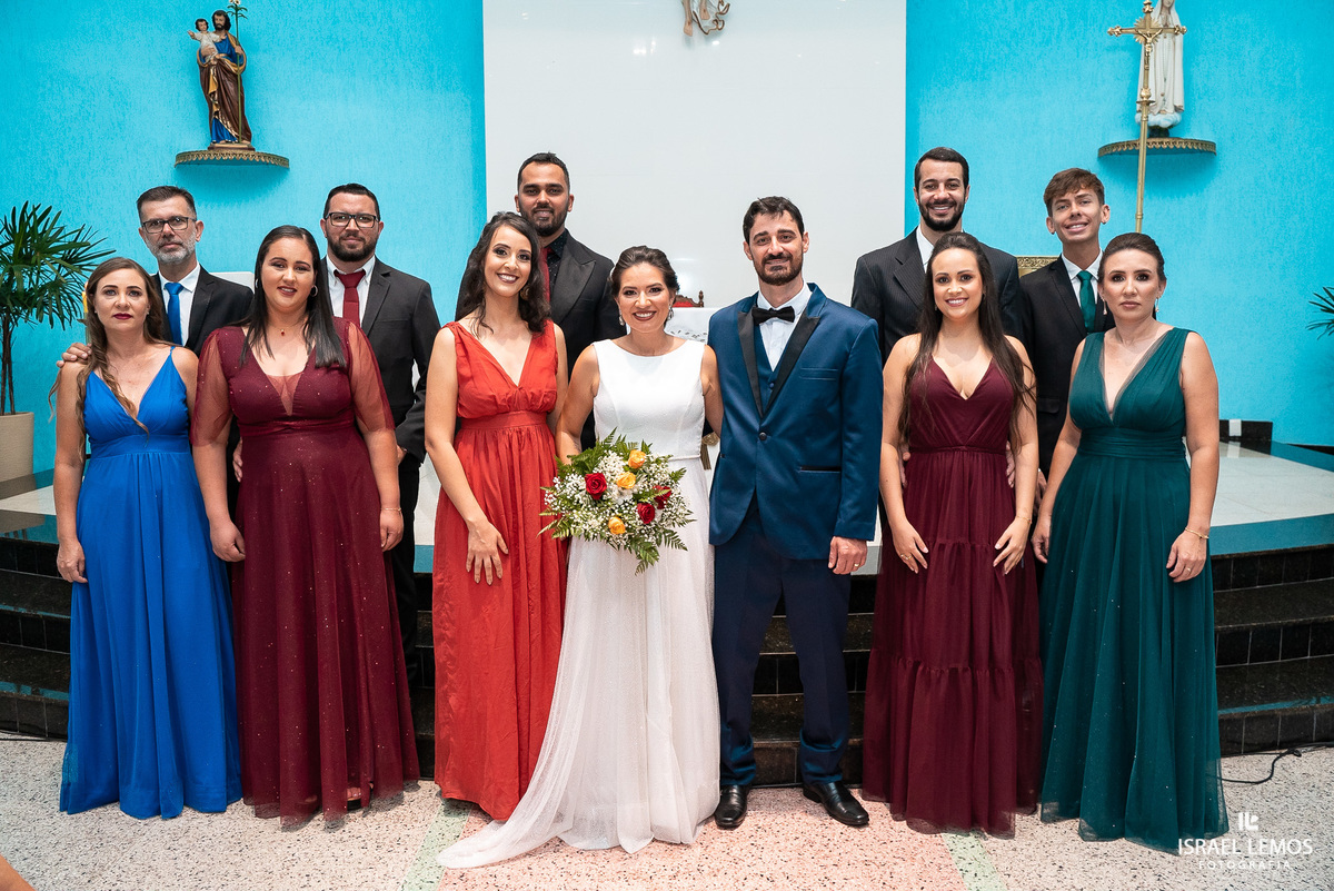 Vestido de madrinha em para de minas