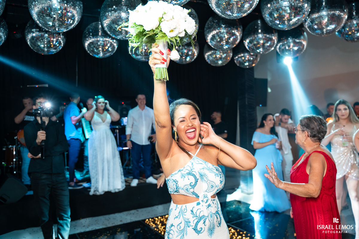 olha quem pegou o buque