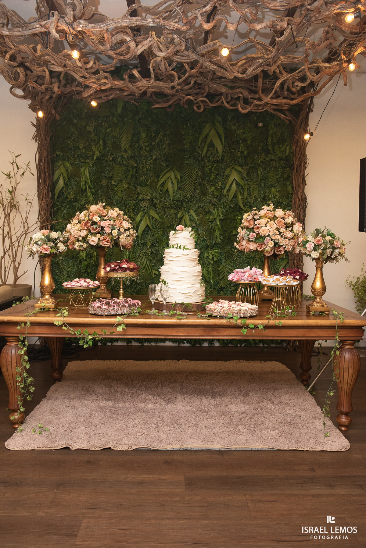 Bolo de casamento para de minas