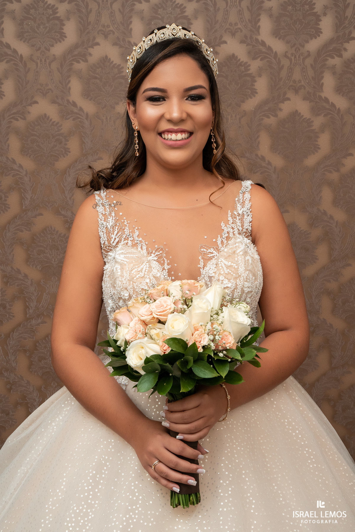 Fotografia de casamento em Para de minas Israel Lemos fotografo make da noiva Erica damas vestido de noiva