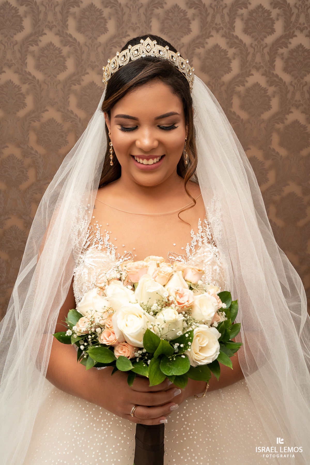 Fotografia de casamento em Para de minas Israel Lemos fotografo make da noiva Erica damas vestido de noiva