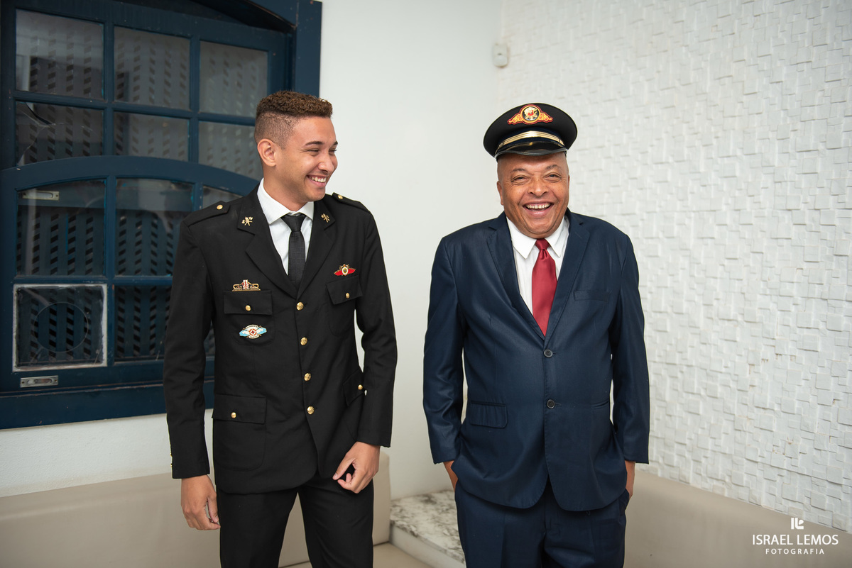 noivo militar com seu paina Pampulha