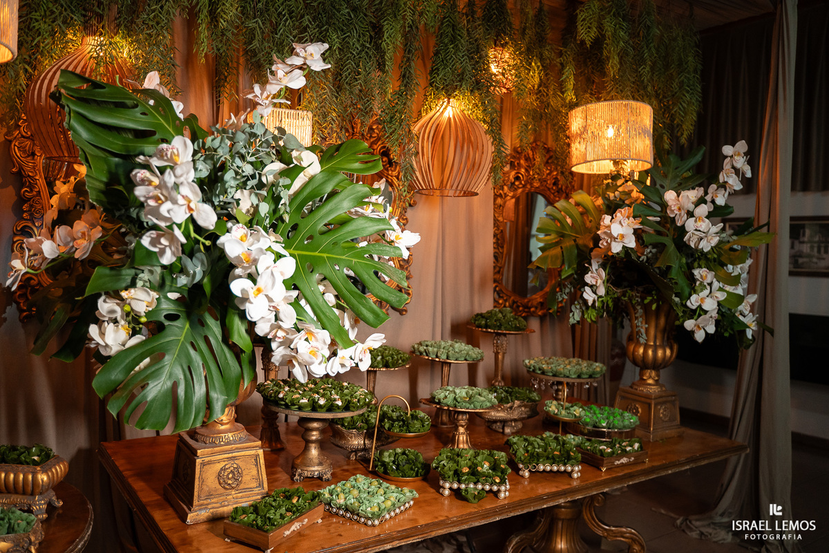 Mesa de bolo de casamento pitangui