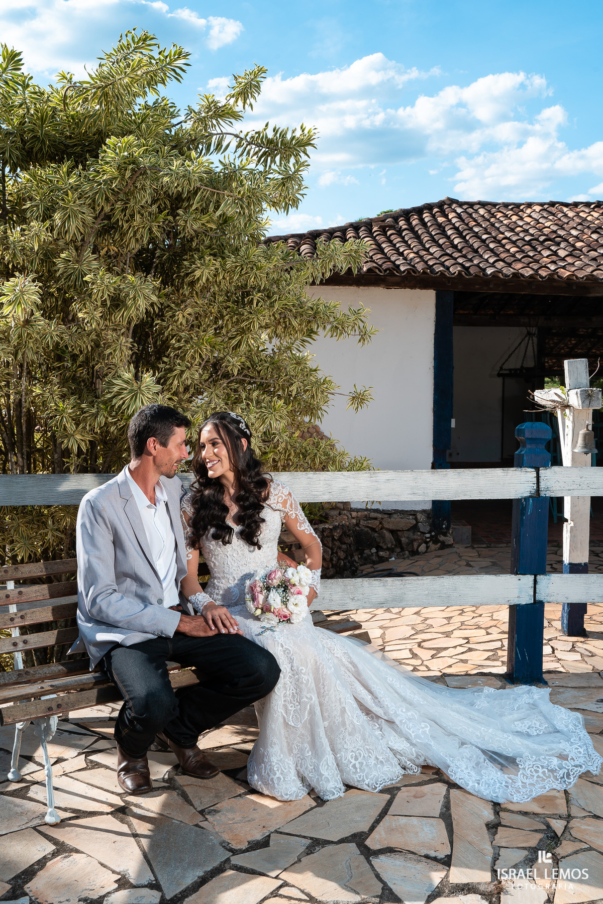 Fazenda cachoeira em florestal fotografia de casamento Israel lemos
