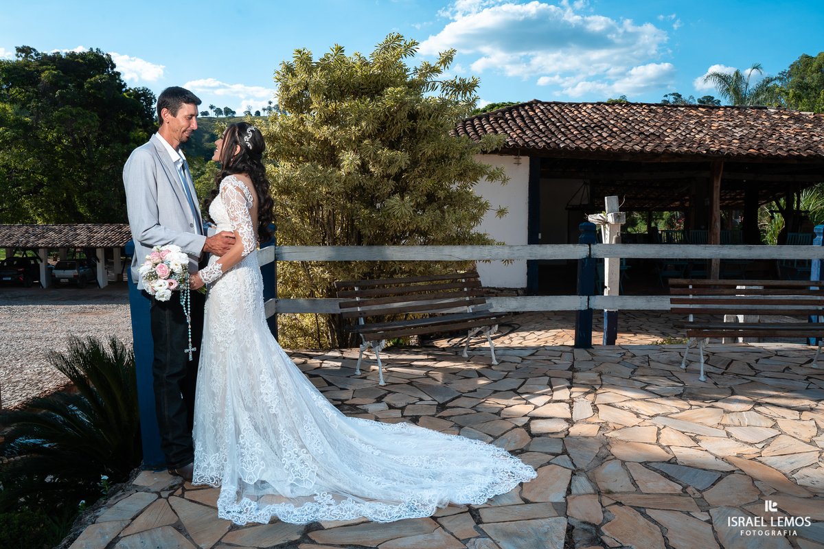 Fazenda cachoeira em florestal fotografia de casamento Israel lemos
