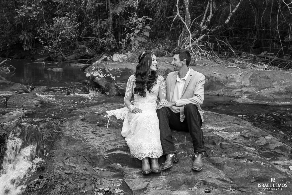 Fazenda cachoeira em florestal fotografia de casamento Israel lemos