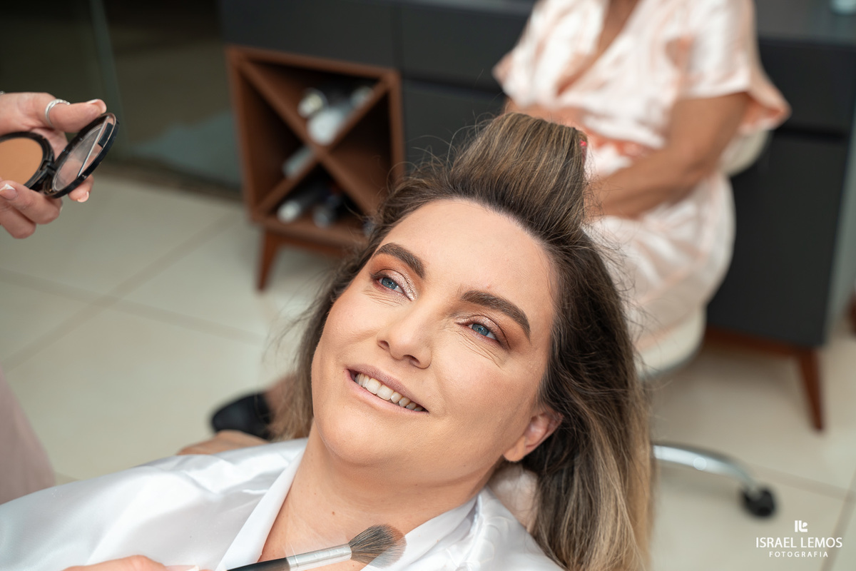 Maquigem ede noiva na cidade de Abaete fotografia de casamento pelo fotografo Israel Lemos Abaete