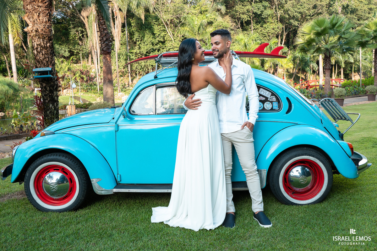 foto casamento fusca