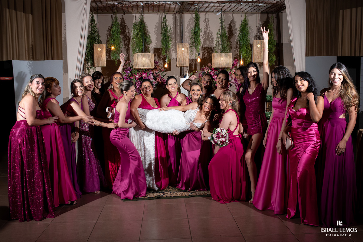 madrinha fazem a festa