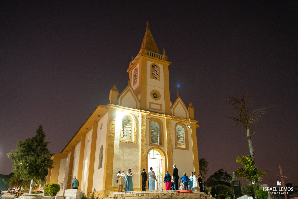 Matriz de São José Da Varginha a noite foto