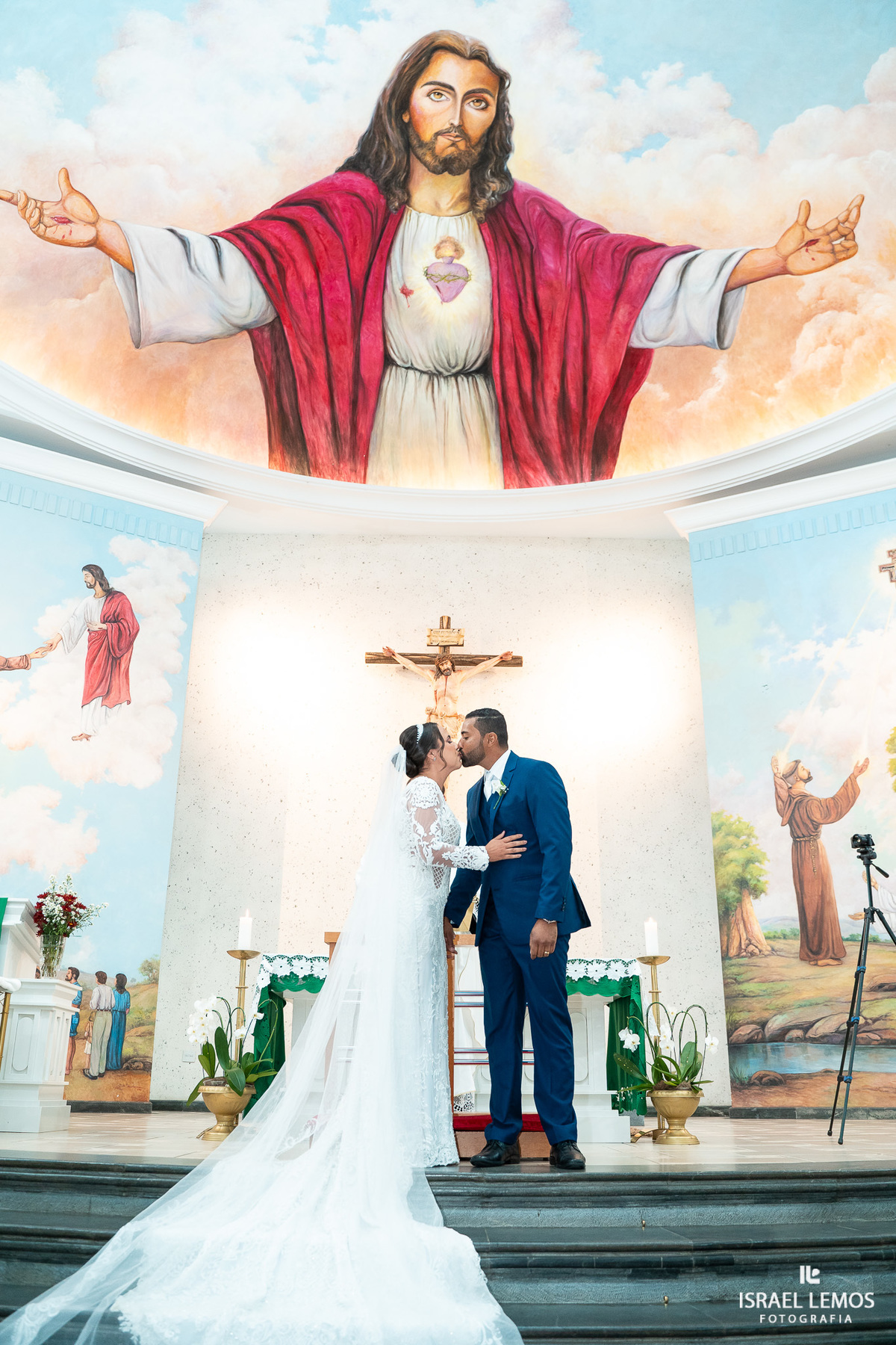 fotografia de casamento na igreja São Francisco Michele e Fernando em para de minas e Itauna fotos Israel lemos fotografo 