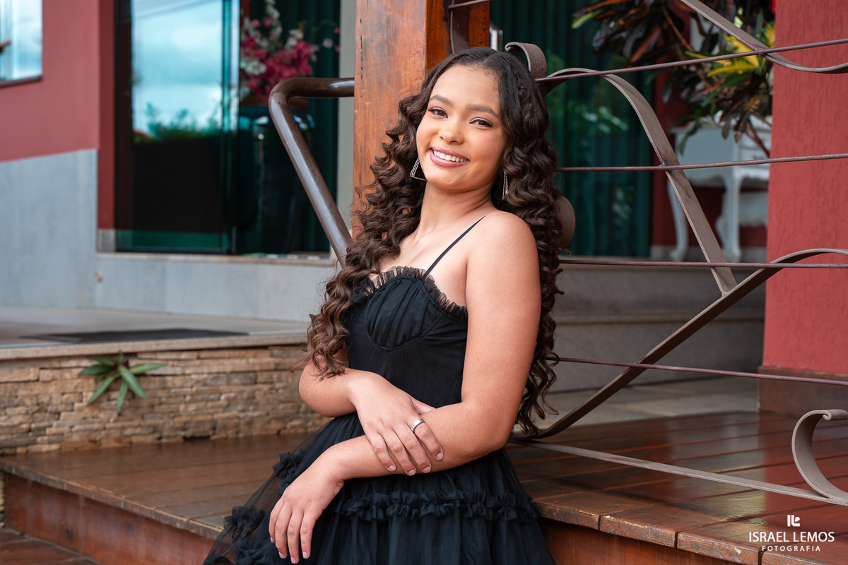 Fotografia de 15 anos debutante na cidade de Igaratinga pelo fotográfico Israel Lemos fotografo em Igaratinga 
