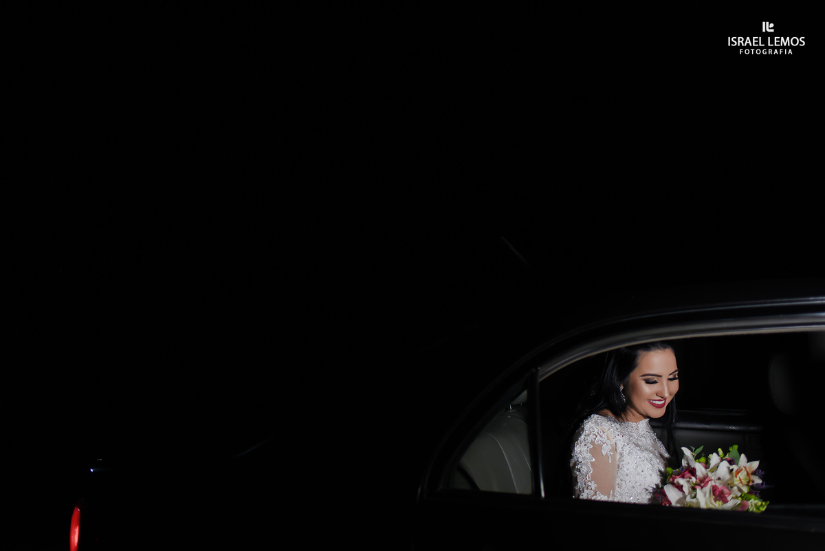 Noiva no carro em Pitangui MG