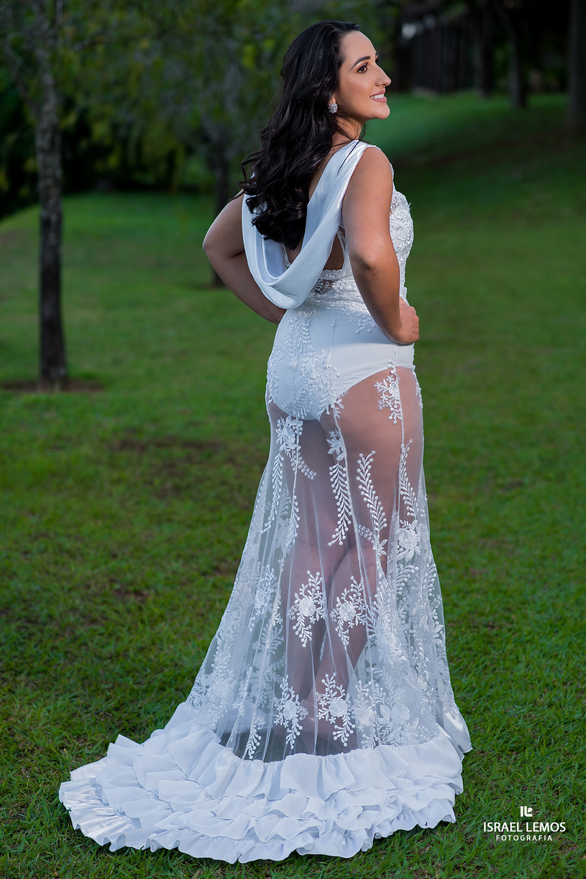 Foto da noiva sozinha em Para de Minas MG