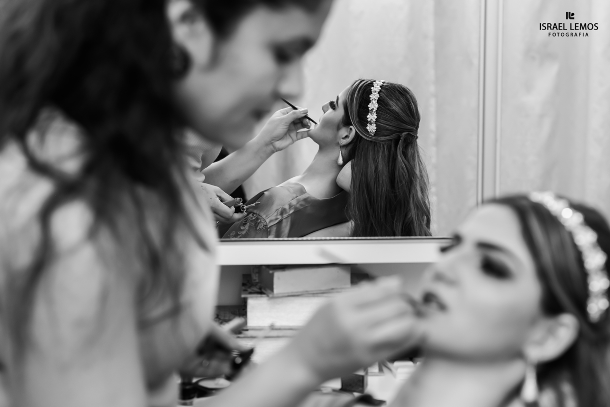 Passando o Baton na noiva em Para de Minas