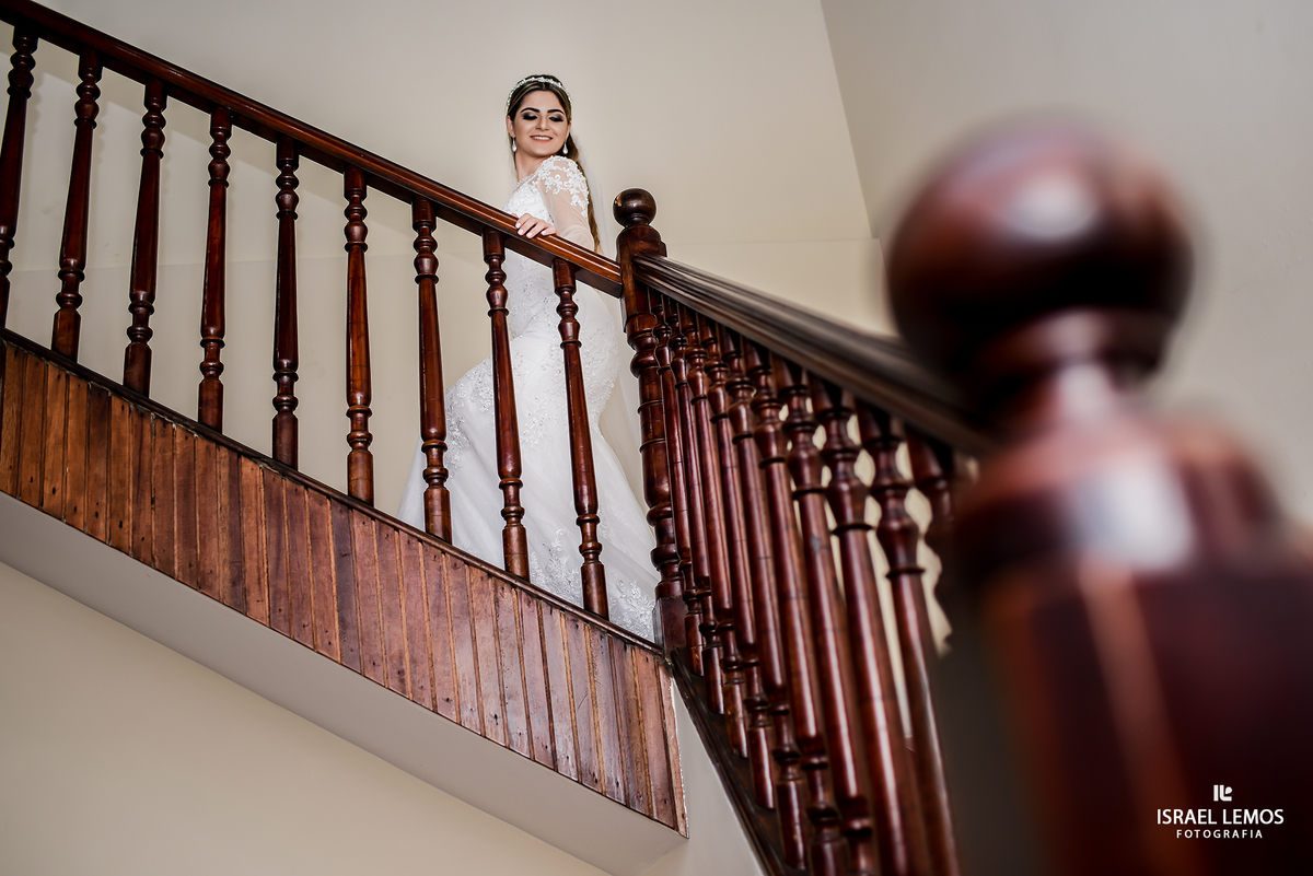 Noiva na escada em Pará de Minas MG