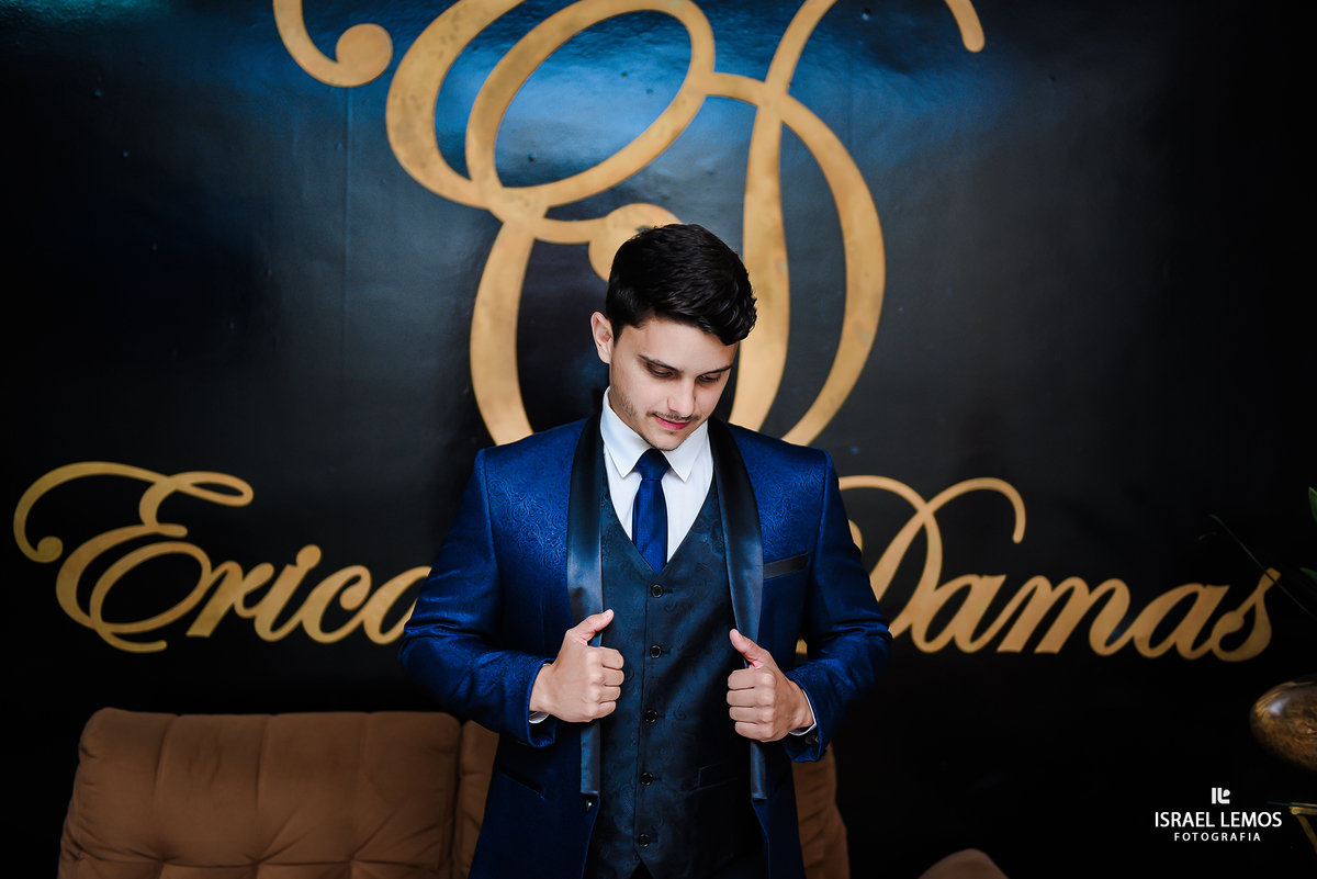 Noivo se arrumando em Pará de Minas MG