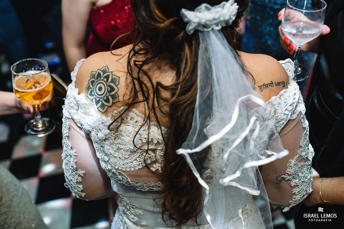 Tatuagem da noiva Espaço Solarium Recepções na pampulha na cidade de Belo Horizonte MG