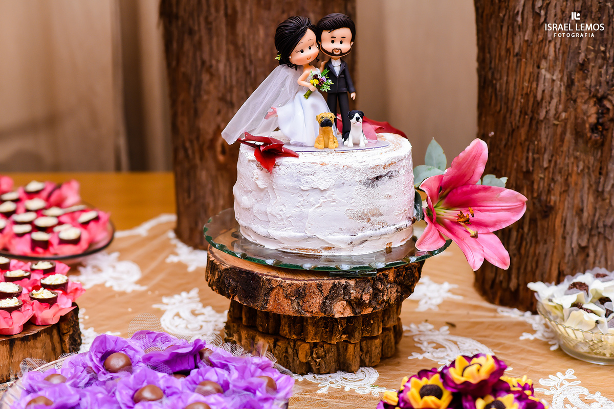 Bolo de casamento que aconteceu no joseville em para de Minas MG
