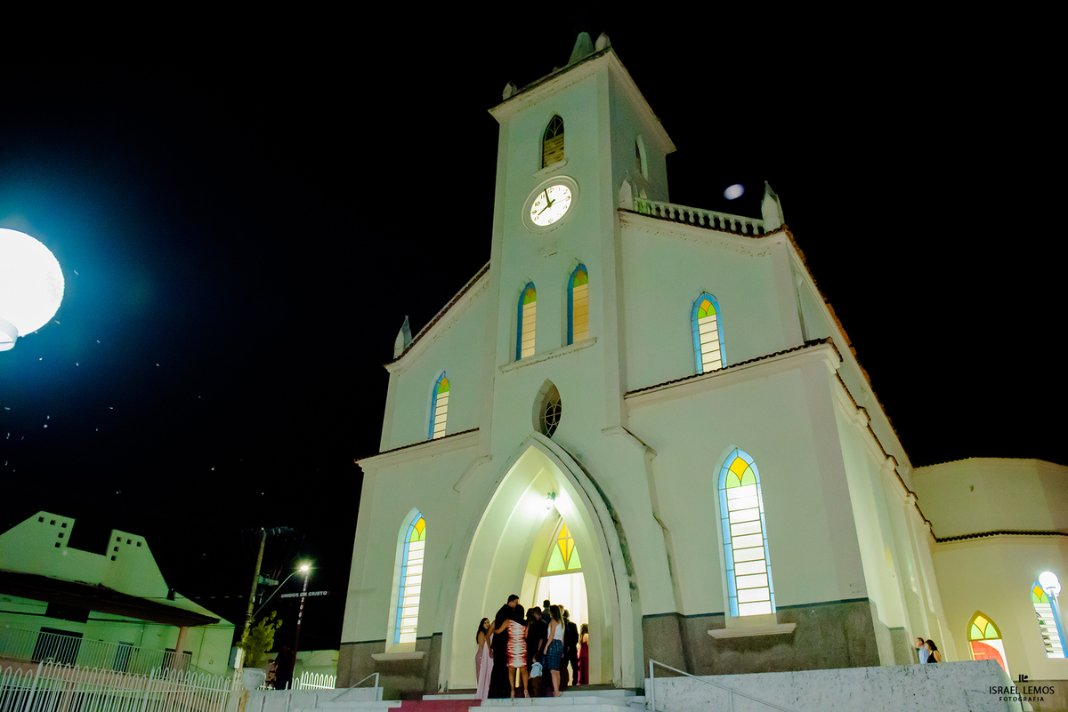 Igreja São Sebastião em Florestal MG casamento Joice e Gilberto