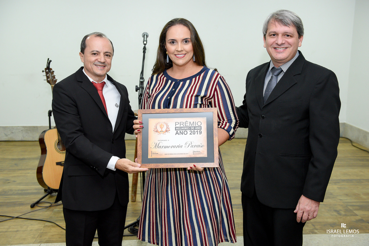 marmoraria paraiso Participaram do premio melhores do ano 2019 na cidade de Pará de Minas MG