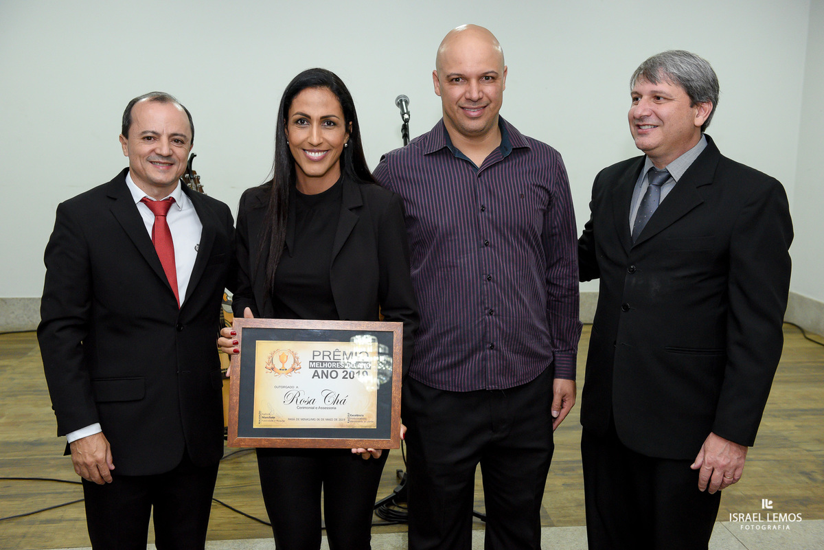 rosa cha cerimonial Participaram do premio melhores do ano 2019 na cidade de Pará de Minas MG