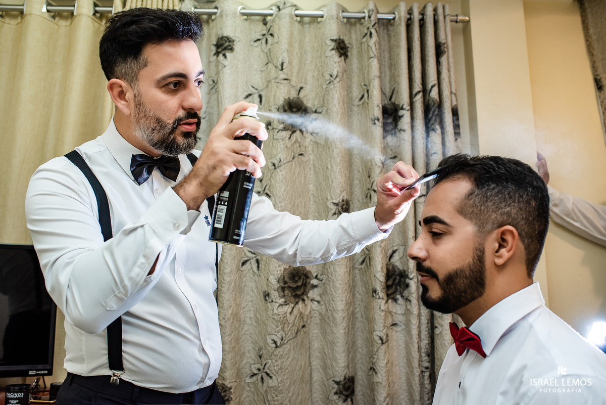 arrumando o cabelo com edinho para de minas