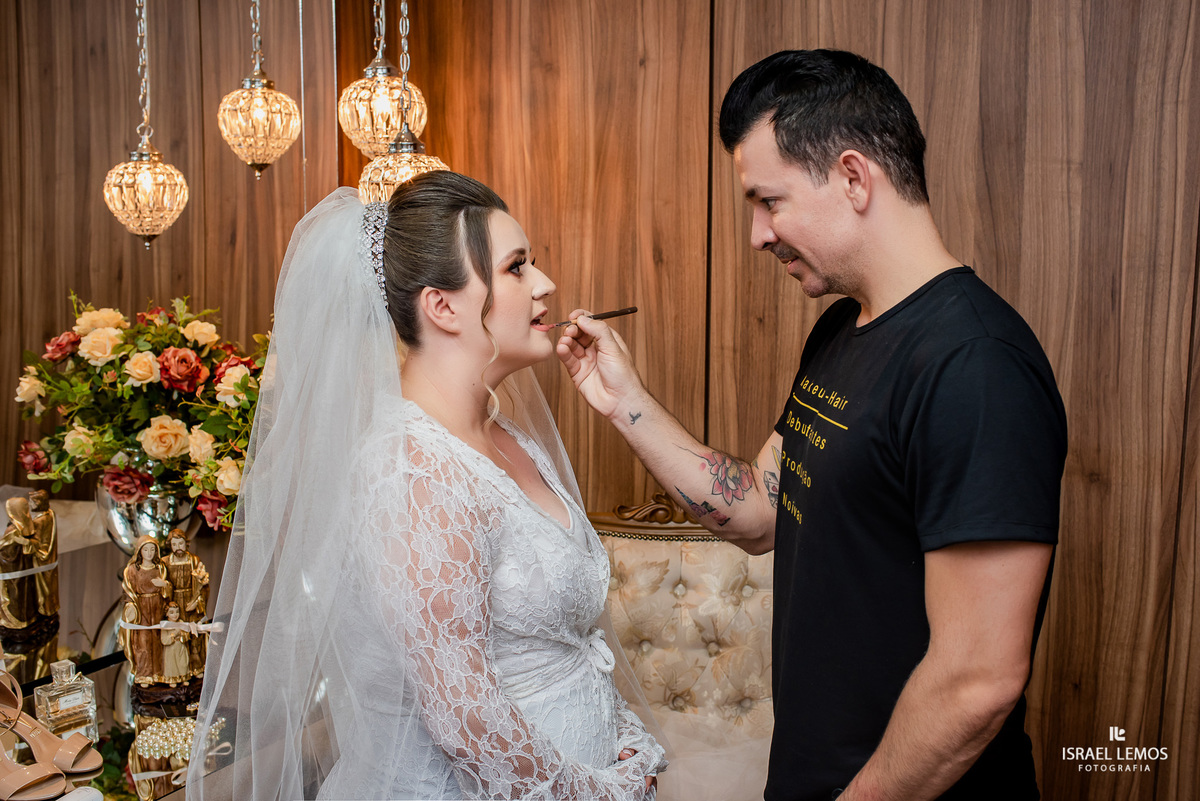 Casamento, realizado na igreja N. S. das graças na cidade de Para de minas/MG, fotografia registrada pelo fotógrafo de casamento Israel Lemos.