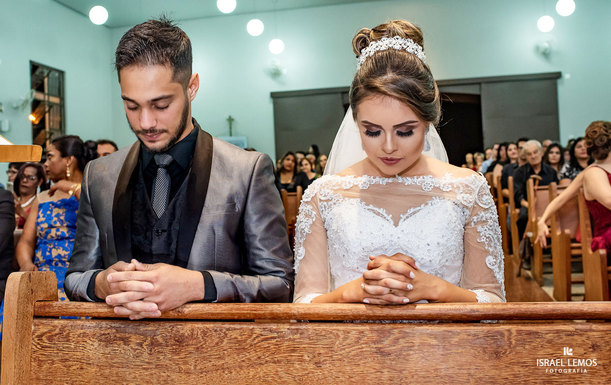 Casamento, realizado na igreja São Sebastião na cidade de Para de minas/MG, fotografia registrada pelo fotógrafo de casamento Israel Lemos.