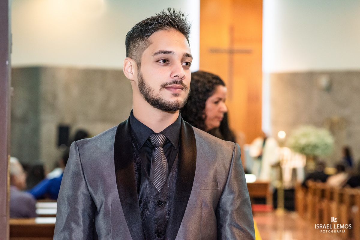Casamento, realizado na igreja São Sebastião na cidade de Para de minas/MG, fotografia registrada pelo fotógrafo de casamento Israel Lemos.