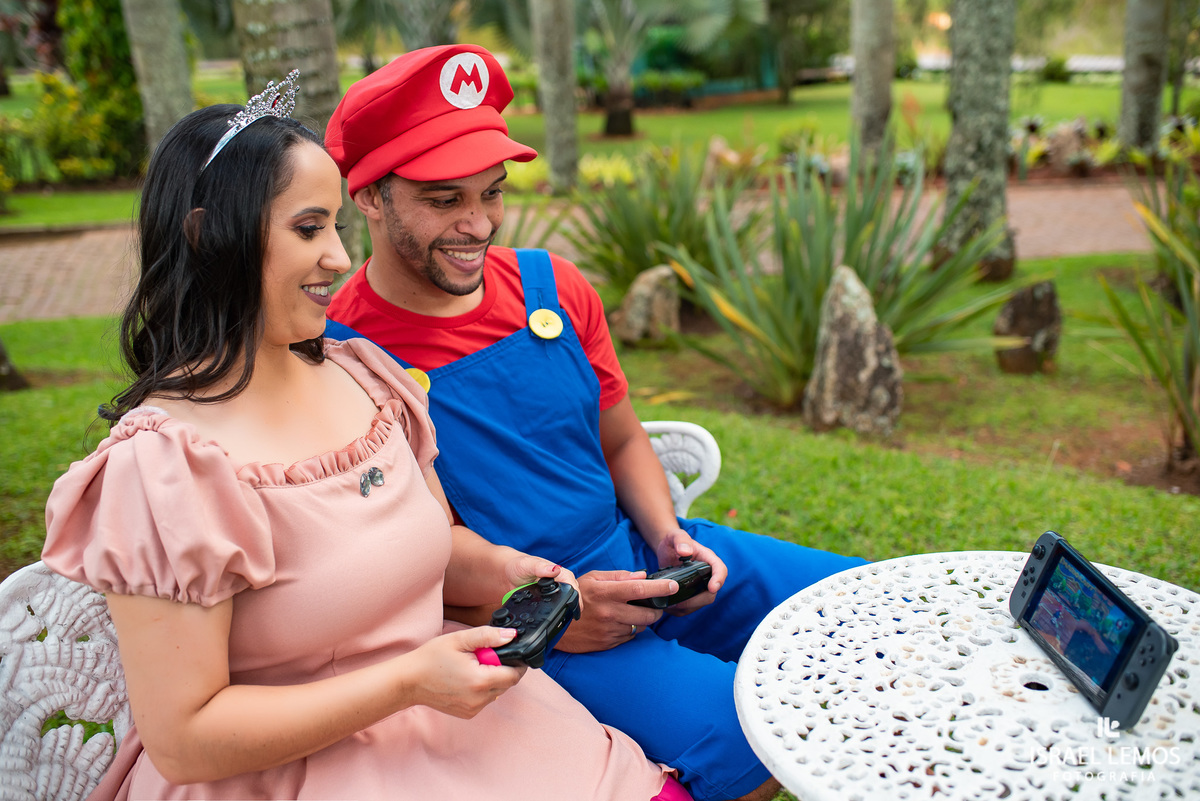 Ensaio fotografico do super Mario boss da cidade de Pitangui com maquiagem de Silmara oliveira de Para de minas MG fotos do fotografo em para de minas Israel lemos