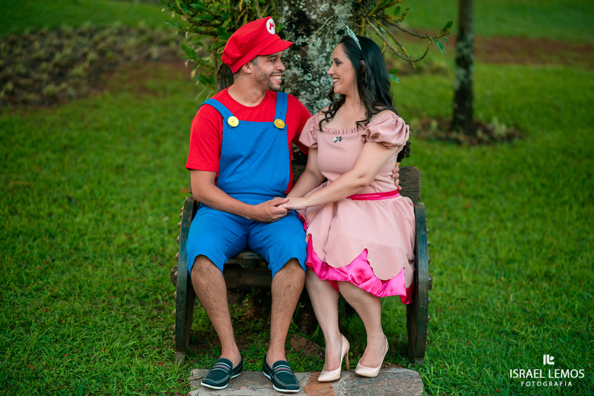 Ensaio fotografico do super Mario boss da cidade de Pitangui com maquiagem de Silmara oliveira de Para de minas MG fotos do fotografo em para de minas Israel lemos