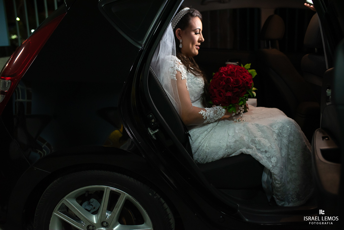 chegada da noiva em Antunes Fabiola