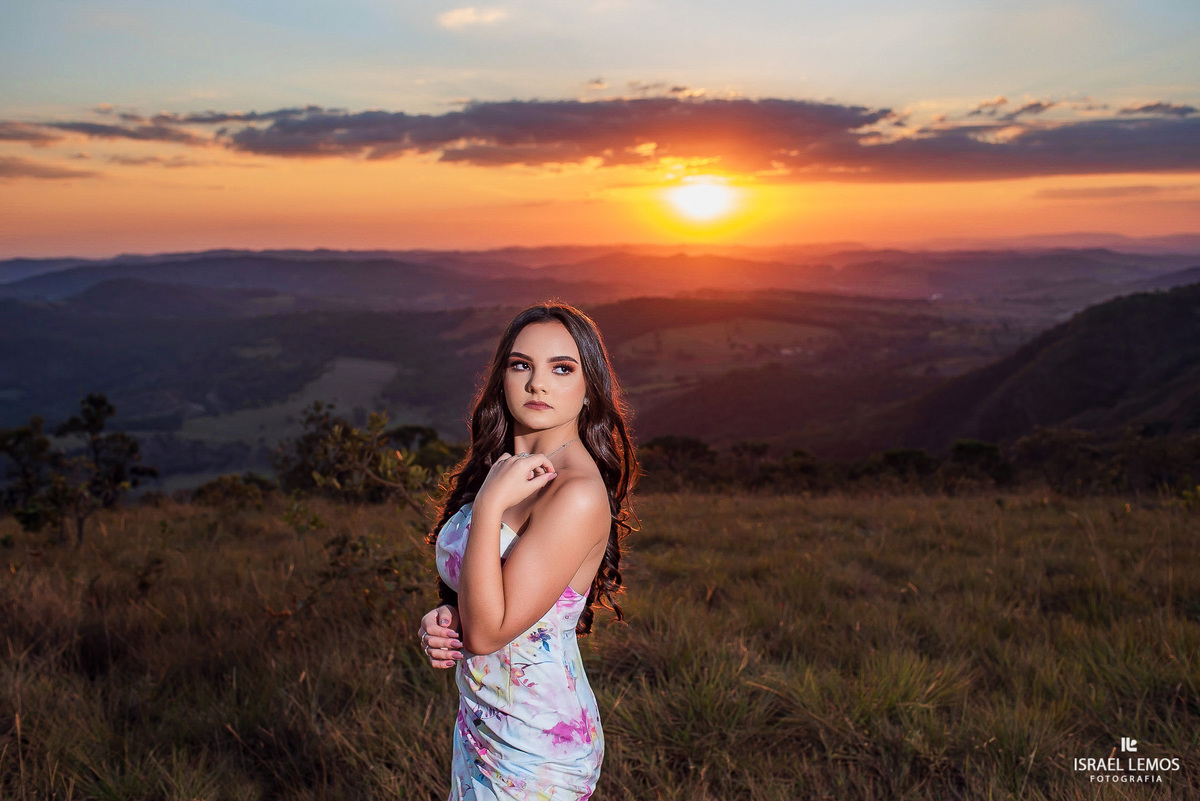 por do sol na serra do elefante em Mateus leme