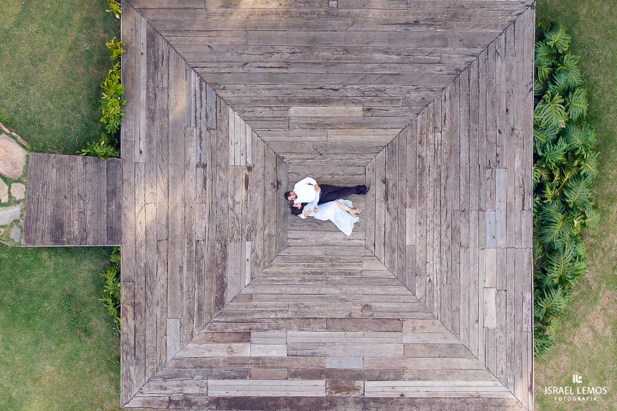 Fotografia de casamento no relicário com drone Ouro Preto MG FOTOs Israel Lemos 
