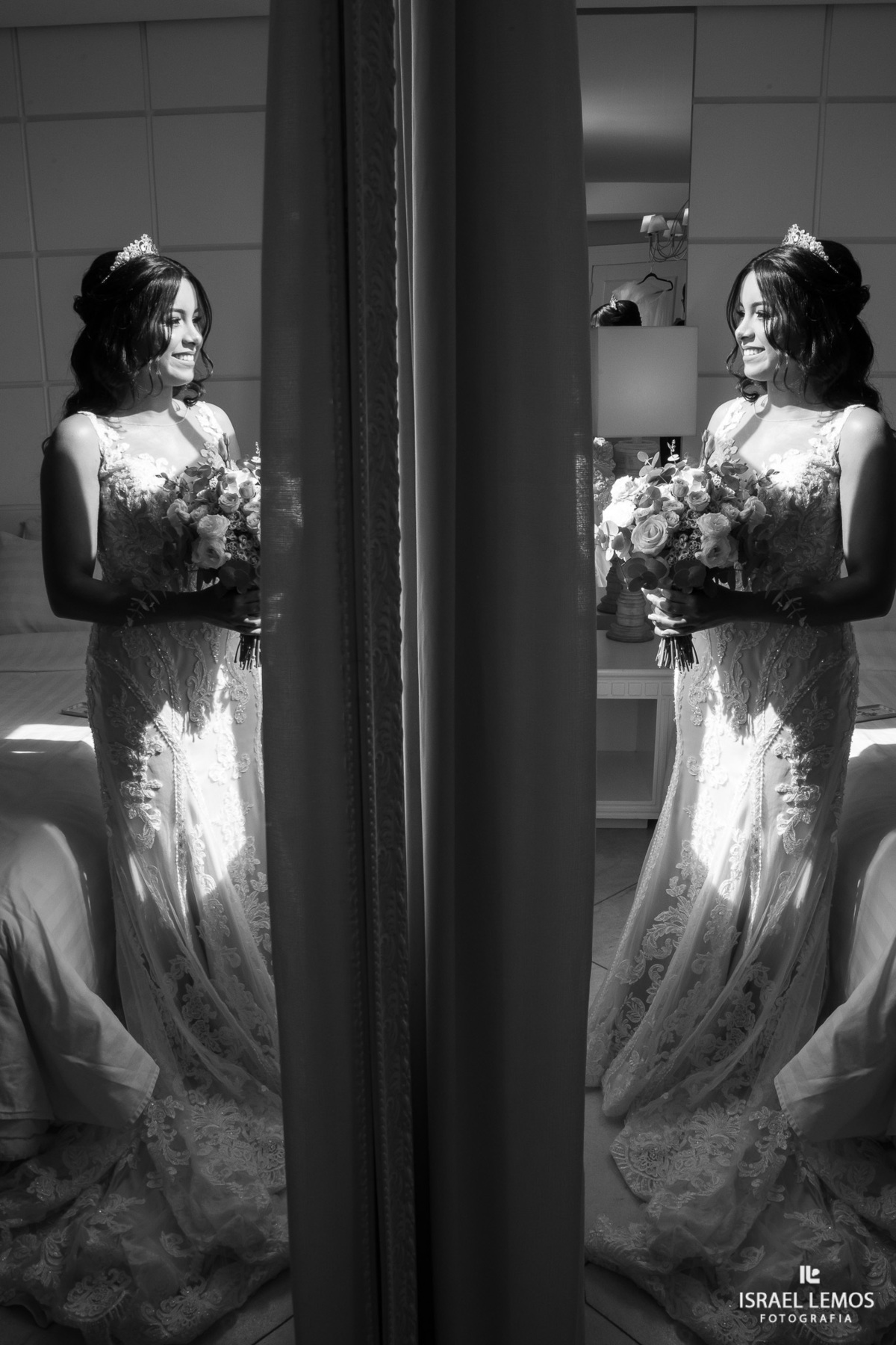 noiva se arruma em hotel da cidade de para de minas Suntory