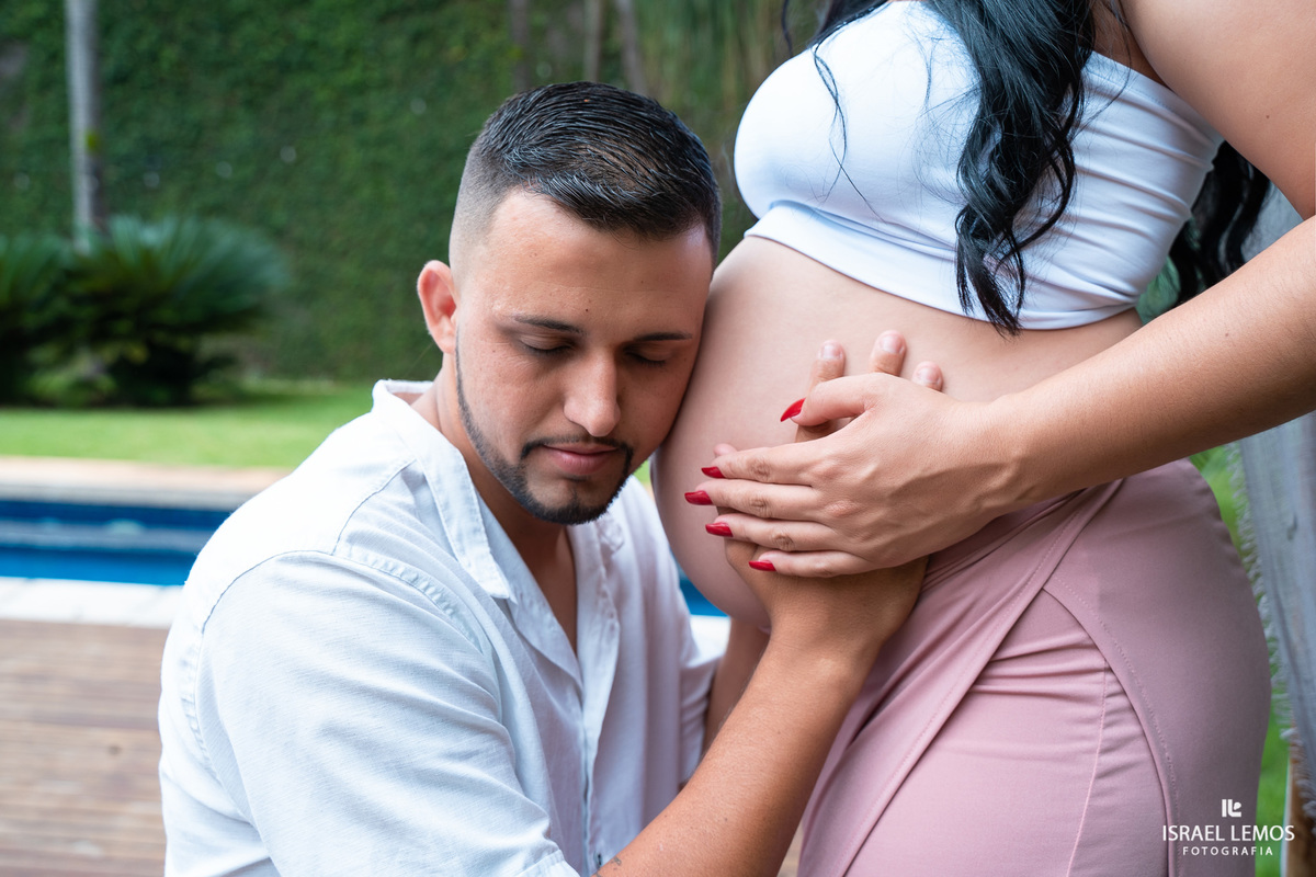Fotografia de gestante em para de minas