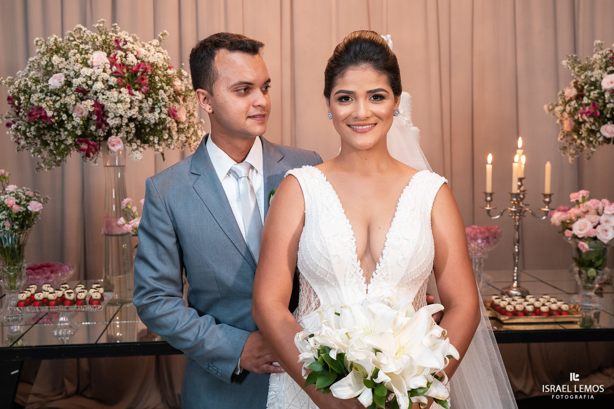 hora da recepção do casamento em para de minas