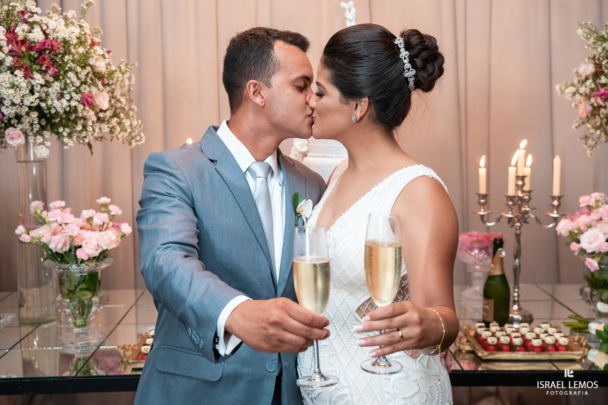 hora da recepção do casamento em para de minas