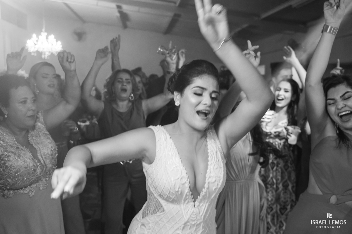 hora da recepção do casamento em para de minas