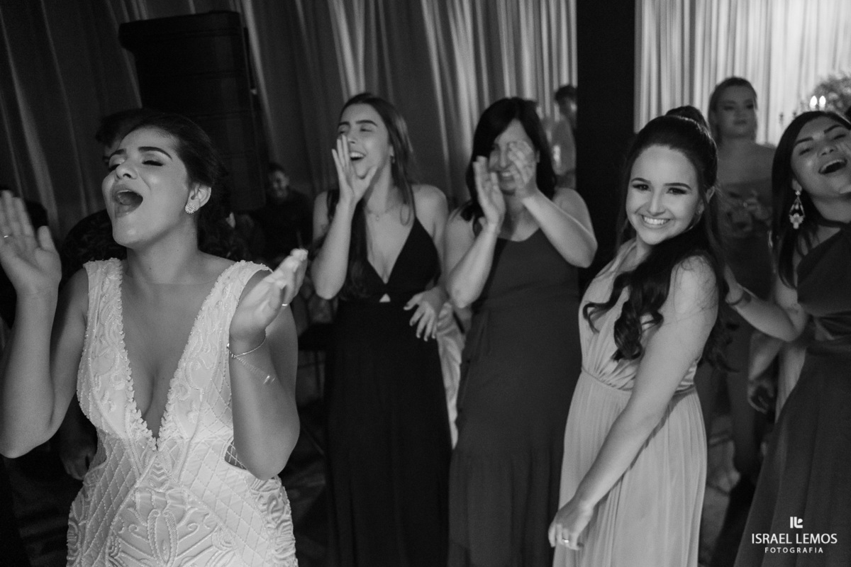 hora da recepção do casamento em para de minas