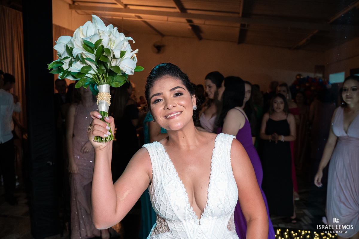 hora da recepção do casamento em para de minas