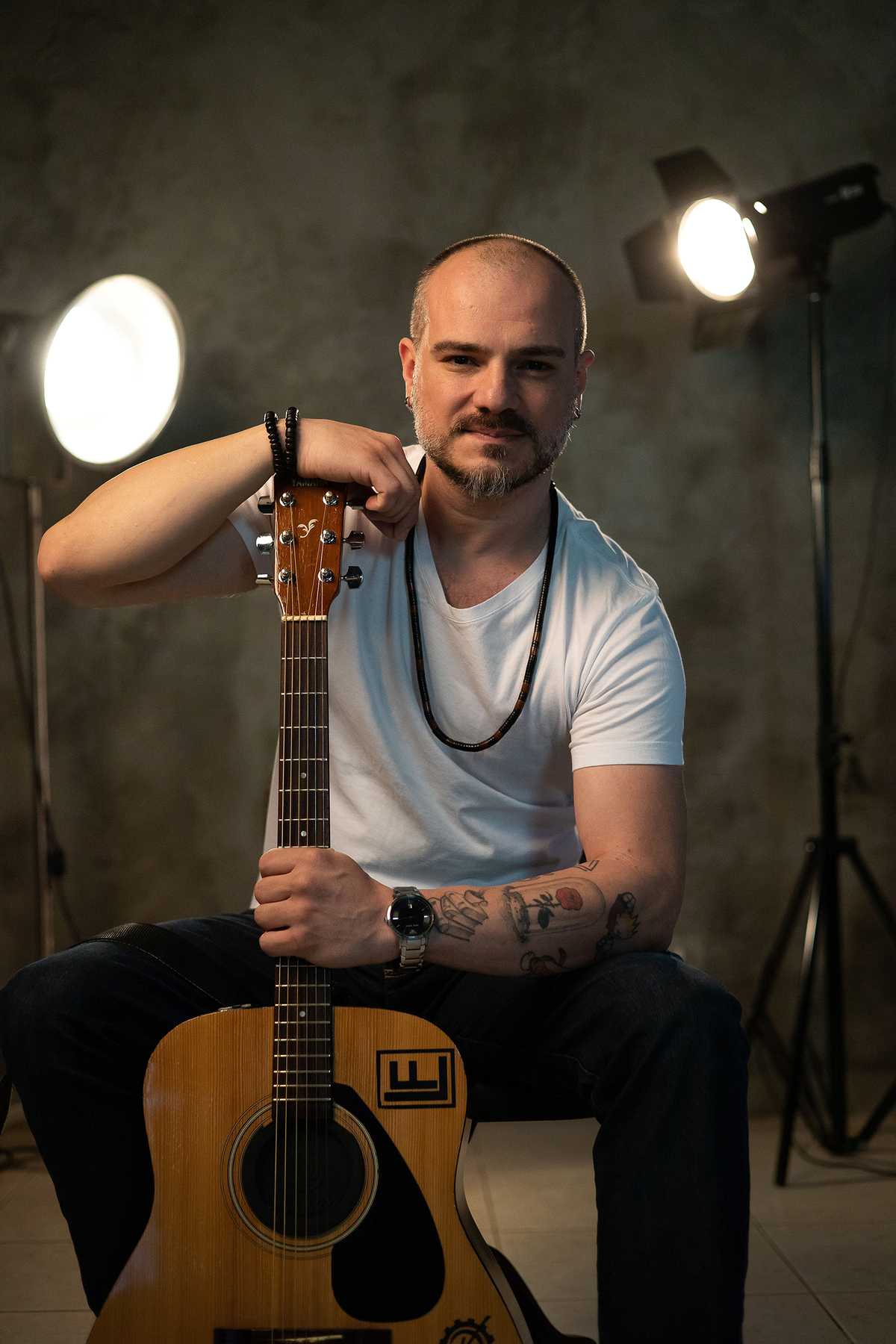 Estudio Everlong Fotos, retrato profissional, retrato músico Maringá, Alessandro Gaioto