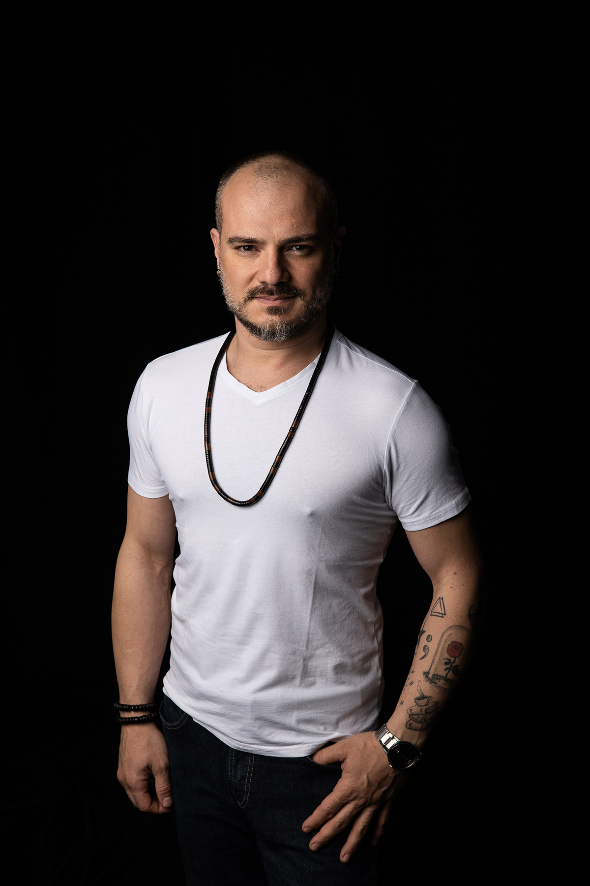 Luciano Flach, retrato em estúdio, Estúdio Everlong