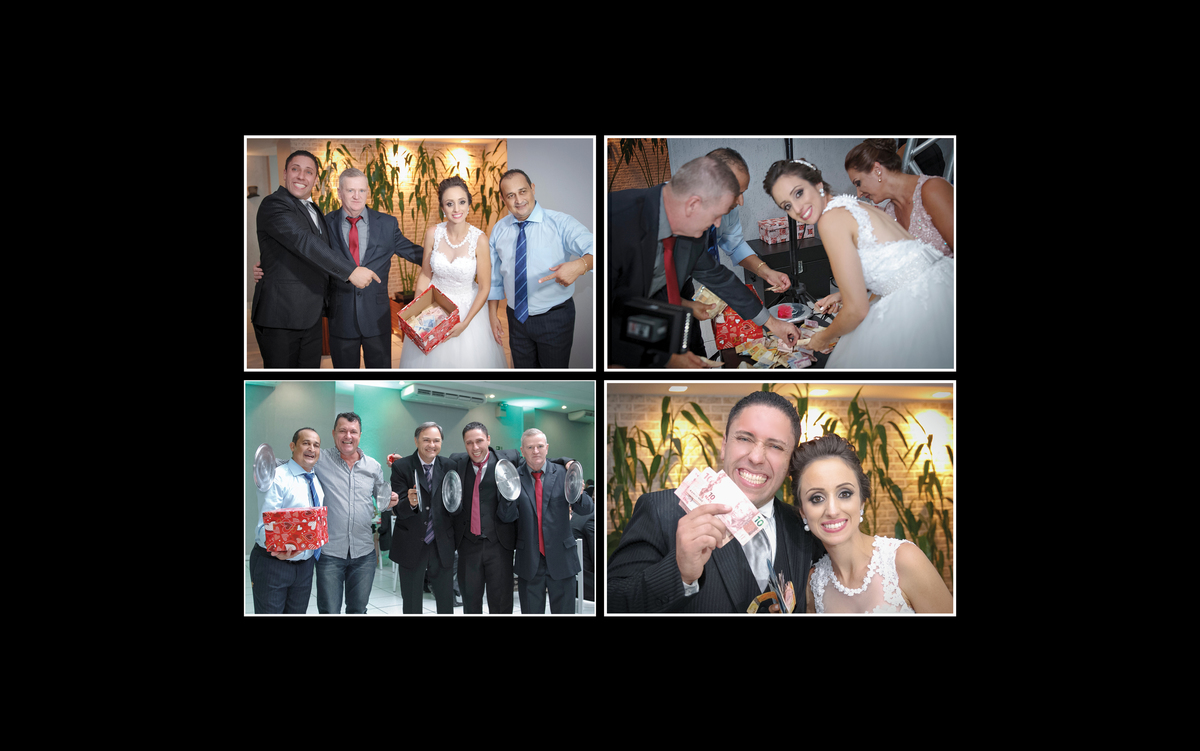 Os convidados eram todos amigos e familiares dos noivos, que vieram para fazer parte desse momento especial. Eu me senti muito feliz por estar entre eles, pois eu conhecia o casal.