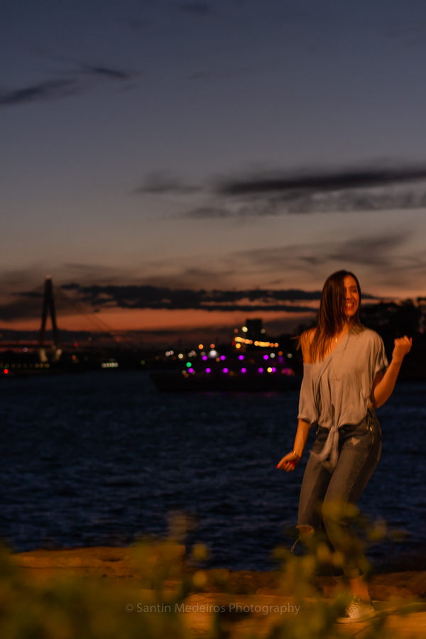 bailando de noche